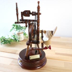 木製からくり人形オルゴール ディスクオルゴール ~星に願いを