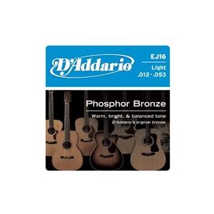 D&apos;Addario EJ16 Light アコースティックギター弦 6セット