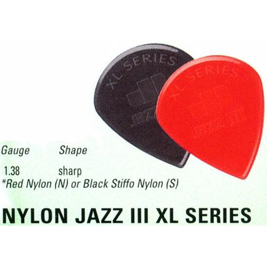 Jim Dunlop Jazz3XL(1.38mm)Red sharp12枚入り