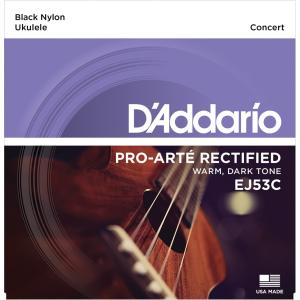 D’addario EJ53C BLACK NYLON を 3set　ダダリオ ウクレレ弦｜musicfarm