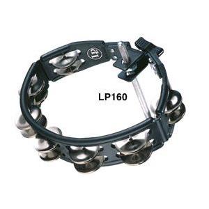 LP Cyclops Tambourine LP160 Black マウントタイプ スチールジングル｜musicfarm