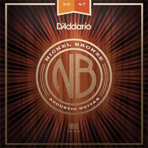 D'Addario NB1047 アコースティックギター用 ニッケルブロンズ弦 Extra Light｜musicfarm