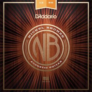 D'Addario NB1256 アコースティックギター用 ニッケルブロンズ弦 Light Top / Med Bottom｜musicfarm