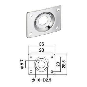 SCUD サイドジャックカバー JP-20C (ジャックプレート）｜musicfarm