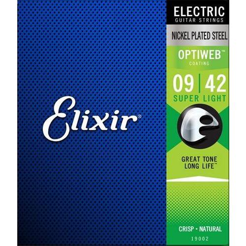 Elixir #19002 OPTIWEB ス-パーライトゲージ を 1set エリクサー エレキギ...