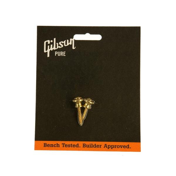 Gibson STRAP BUTTONS (2) BRASS PREP-010 純正ストラップボタン...