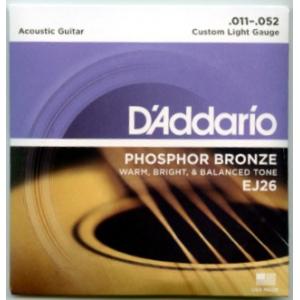 D'Addario EJ26 Custom Light Gauge アコースティックギター用 1SET｜musicfarm
