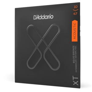 D'Addario ダダリオ アコースティックギターコーティング弦『XT 』 Extra Light 80/20 Bronze XTABR1047 2Set｜musicfarm