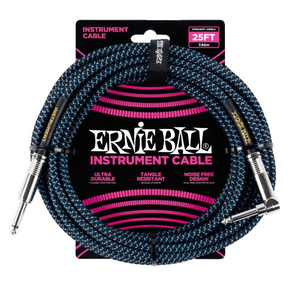 ErnieBall EB6060 25' BRAIDED STRAIGHT / ANGLE INST...
