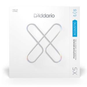 D'Addario ダダリオ XSAPB1047-12 XS Phosphor Bronze Extra Light 12弦 .010-.047  コーティング弦 1Set