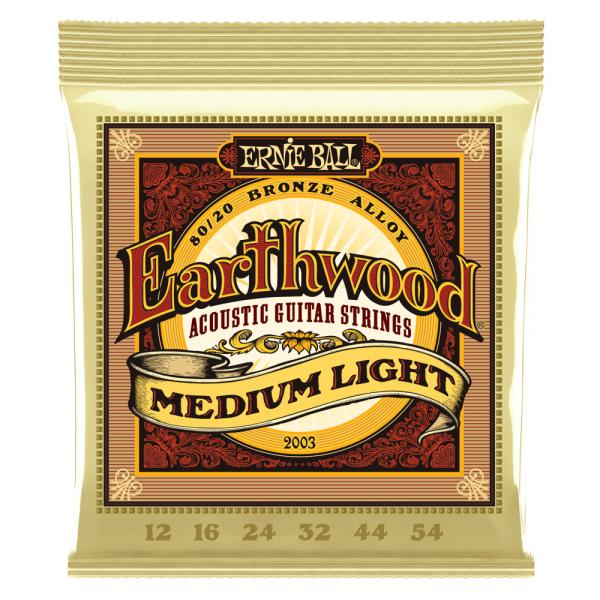 ErnieBall P02003 EARTHWOOD MEDIUM LIGHT 80/20 BRON...