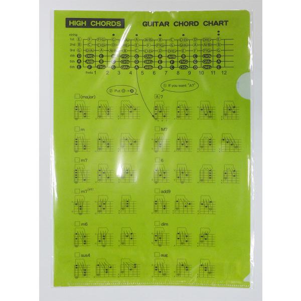 Fairy　ZGH-GREE ギターコードクリアファイル　グリーン