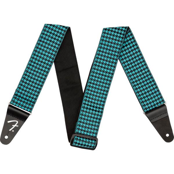 Fender Houndstooth Strap, Teal 2&quot; ギターストラップ