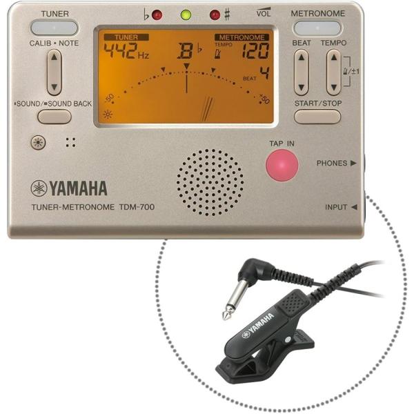 YAMAHA  チューナーメトロノームwithマイクロフォン TDM-710GLM