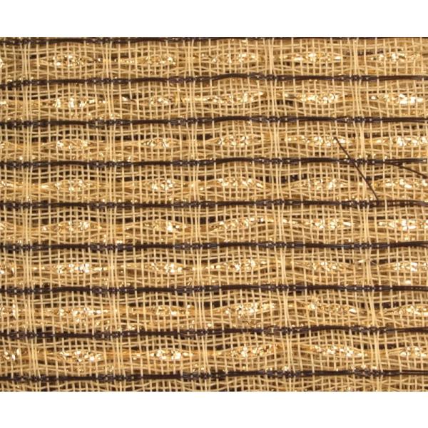 Grill Cloth Beige/Brown Gold Stripe 59" Wide