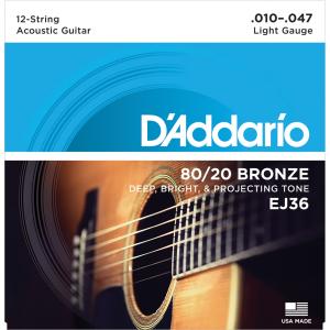 D'Addario(ダダリオ) EJ36 12-String/Light 10-47｜musicplant