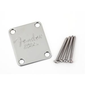 Fender(フェンダー) 4-Bolt American Series Bass Neck Plate with "Fender Corona" Stamp (Chrome)｜musicplant