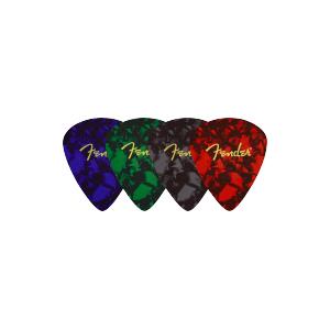 Fender(フェンダー) Fender Pick Shape Logo Coasters, 4-Pack, Multi-Color｜musicplant