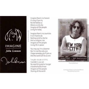 ジョンレノン John Lennon - 50th Anniversary of the Recording of "Imagine" - Souvenir Sheet Set｜musique69