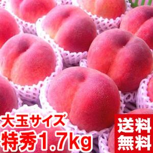 （常温便）お中元 ギフト 山梨県産 春日居の完熟もも 特秀 大玉1.7kg