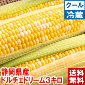 静岡県産 朝どりとうもろこし ドルチェドリーム 3kg（クール便）