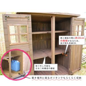 屋外収納庫 物置き 幅156 奥行106 高さ...の詳細画像2