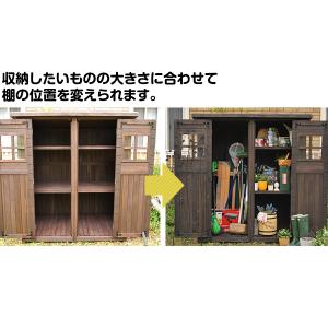 屋外収納庫 物置き 幅156 奥行106 高さ...の詳細画像5