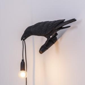 カラス 鳥 インテリア ライト 照明 置物 デスクライト オブジェ