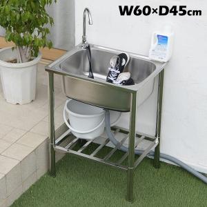 新品　ガーデンシンク　収納棚付き　水道設備　蛇口　流し台　ワイドタイプ　シルバー ガーデンシンク ダブル W 流し台 2槽式 ステンレス 蛇口付き 作業