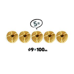トラロープ 駐車場 太さ 標識ロープ 9mm 100m トラロープ