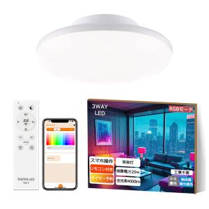 ledシーリングライト リモコン付き 点灯タイマー 調光調色 薄型 留守番