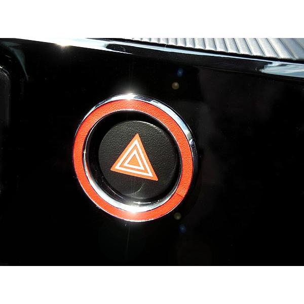 トヨタ TOYOTA アクア AQUA H29.6〜 専用 ハザードスイッチリング ロッソレッド　D...