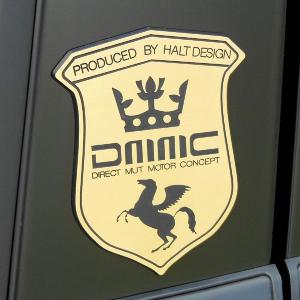 シールドエンブレム DMMC ブラッシュドゴールド /エクステリア/カーアクセサリー/カー用品｜mut-shop