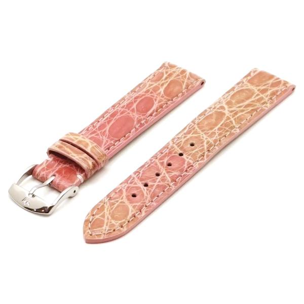 ロシェ 腕時計 ベルト 18mm ZRC RIVIERA クロコダイル ピンク デッドストック品 色...
