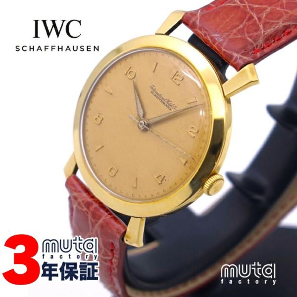 IWC シャフハウゼン 1940年代 手巻き 18金 18KYG ビンテージ 腕時計 メンズ オール...