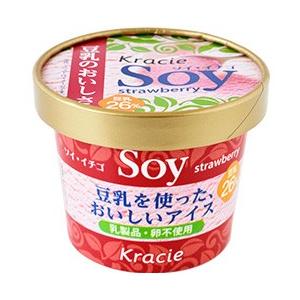 アレルギー対応お菓子　豆乳アイスsoy いちご 100ml【冷凍】