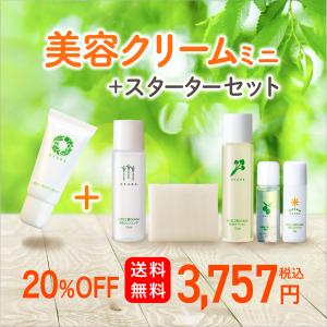 送料無料　無添加　スキンケア　美容クリーム ミニ＋スターターセット