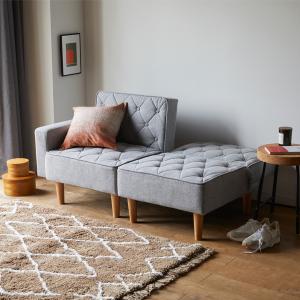 ソファーベッド ソファー コンパクト ソファ  2人掛け おしゃれ リクライニングソファ 二人掛け 大人可愛い (大型)