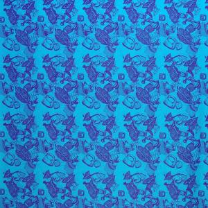 Nakeu Awai製ファブリック≪ポイパウンダー柄/青×紫≫（ヤード単位での販売）｜muumuumama