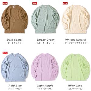 ロンt メンズ 無地 長袖tシャツ ロングtシ...の詳細画像2