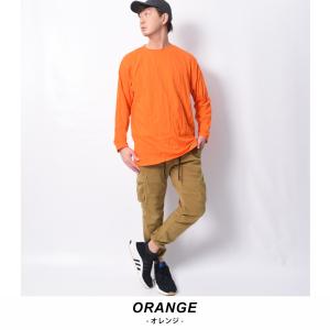ロングtシャツ 無地 ロンT メンズ 長袖Tシ...の詳細画像2