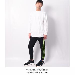 ロングtシャツ 無地 ロンT メンズ 長袖Tシ...の詳細画像5