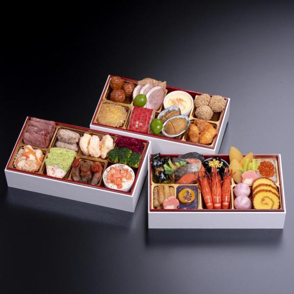 おせち 千賀屋謹製 華千歳 和洋中三段重 [冷蔵] 2−3人前