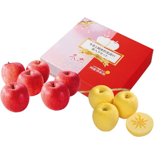お歳暮 全農岩手・花巻園芸センター 高糖度選果・蜜入りサンふじりんご（純蜜倶楽部）＆はるかりんご（冬...