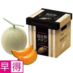 ★7/1 23:59までボーナスストアPlus+5%★お中元早得 北海道産　ふらのメロン優品3Ｌサイズ、1個（2ｋｇ以上）