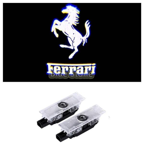 Ferrari LED HD ロゴ プロNEWタイプ ジェクター カーテシランプ カリフォルニア T...