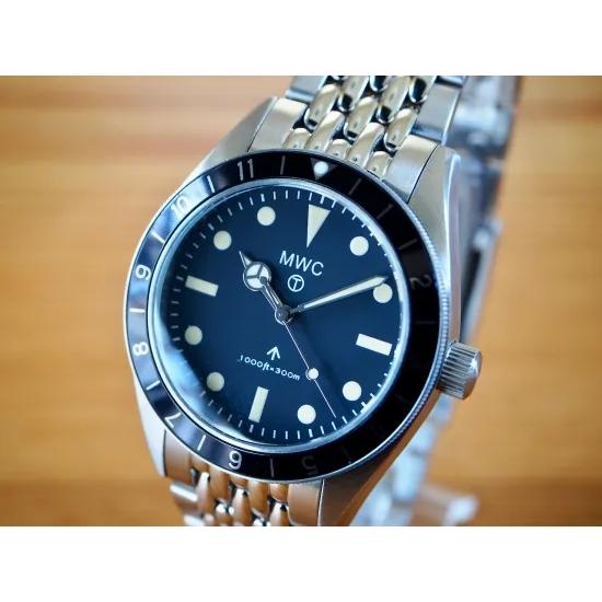 【New】ミリタリーウォッチ MWC時計 1960s 39mm ハイブリッド 300m ダイバーズ ...