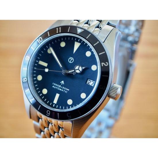 ミリタリーウォッチ MWC時計 300m 1960s 39mm 自動巻き NH35A SEIKO ダ...