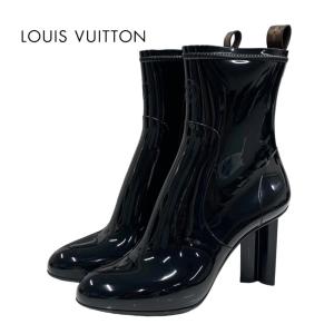 ルイヴィトン LOUIS VUITTON シルエットライン ブーツ ショートブーツ レインブーツ 靴 シューズ ラバー ブラック 黒｜my-closet-bytieel