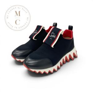 クリスチャンルブタン Christian Louboutin Tiketa Run スニーカー 靴 シューズ カーフレザー ブラック ホワイト レッド スリッポン